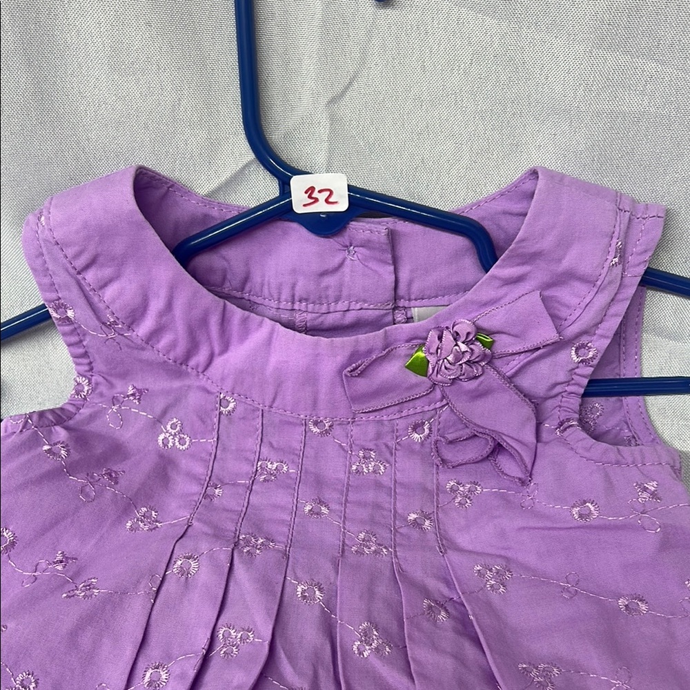 Okie Dokie Purple Kids Casual Dress